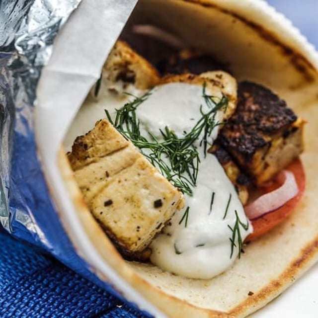 TOFU SOUVLAKI.
