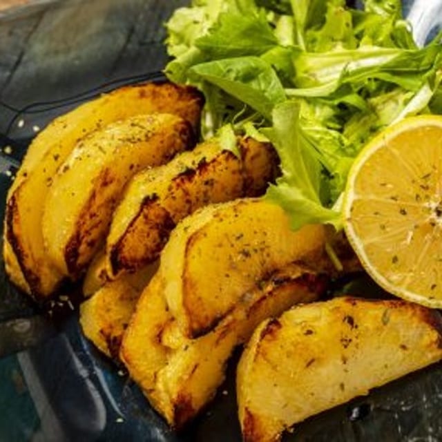 GREEK LEMON POTATOES.