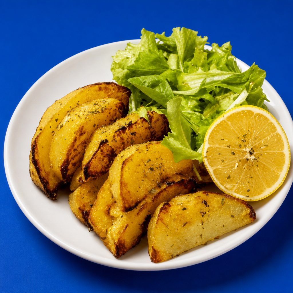 GREEK LEMON POTATOES.