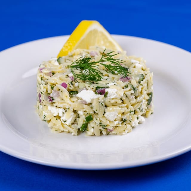 Orzo salad.