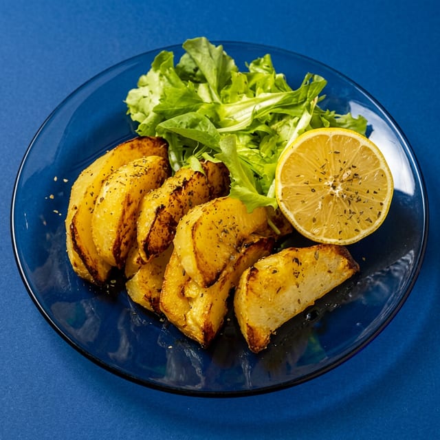 GREEK LEMON POTATOES.